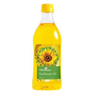 Saulėgrąžų aliejus nerafinuotas šalto spaudimo "Naturalisimo", 1 L  